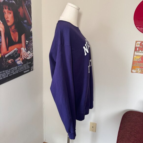 Champion New York University Purple and White Crewneck Sweatshirt - Picture 9 of 12